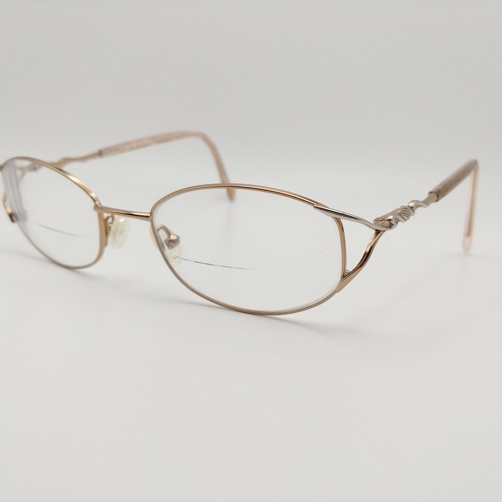 Splendor Eyeglasses Frames Women 52-19-135 Bronze Oval Wire Rim SP 600 BR